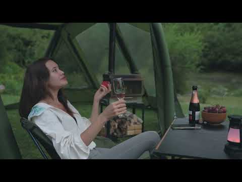Alone in a Comfortable Shelter Solo Inflatable Tent Camping