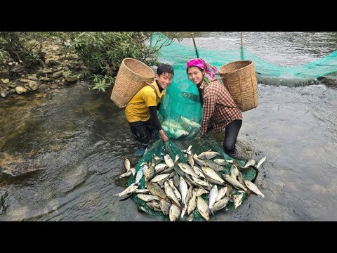 Skills for trapping fish with octagonal traps catching