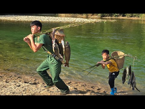 Life highlands crafting bamboo fish traps setting traps