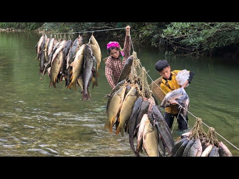 How to set a trap for catfish traditional fishing