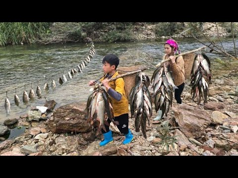 Traditional fish trapping methods trapping stream fish for