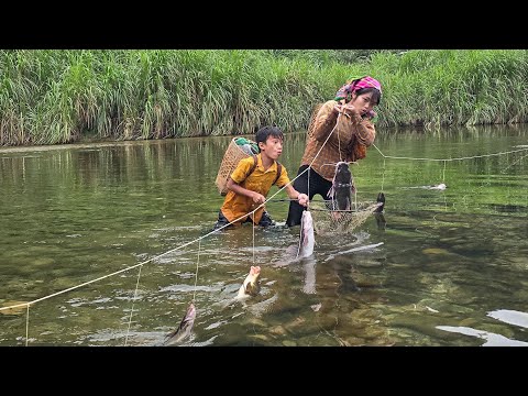 Primitive fish trapping methods harvested 30 kg of large