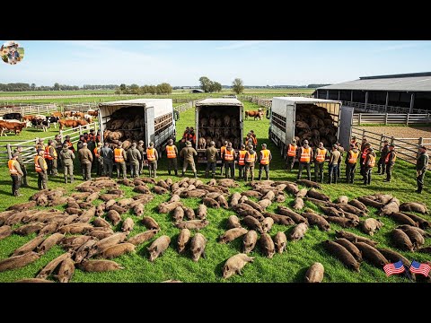 HUGE WILD BOARS Take Them All Down Not One Escapes Wild