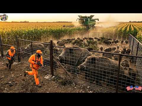 Texas Wild Boars Surrounded After Days Hiding in Cornfields