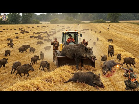 Texas Farmers and Wild Boars Who Wins Fierce Chase From The
