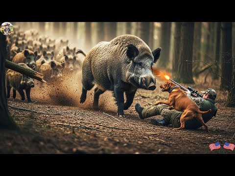 Face Off Dangerous Giant Hogs DOG SAVES HUNTER Farmer Deal