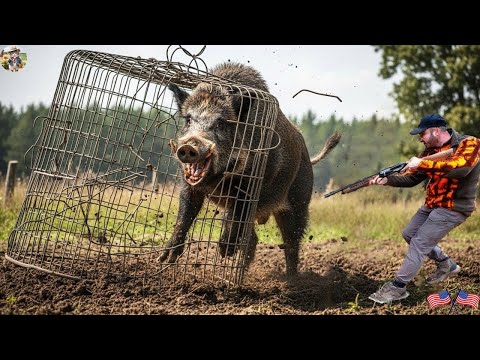 Hunter Makes a Mistake Wild Boar Breaks Through the Trap