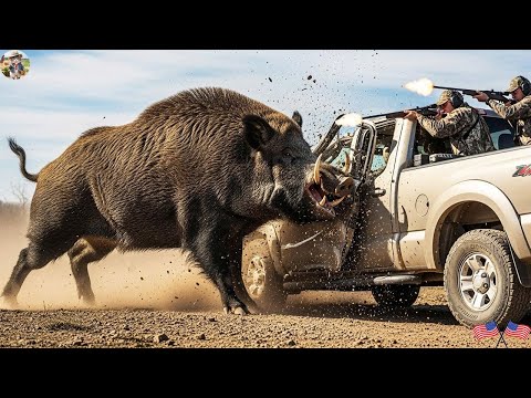 Lightning Clash Leader Of Wild Boar Suddenly Attacks Hunter