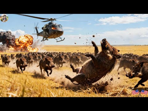 Aerial Warfare Hunters Take to Skies to Stop Wild Boars