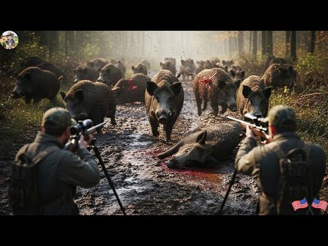 Exploding Forest Shocking Wild Boar Ambush Perfect Shots to