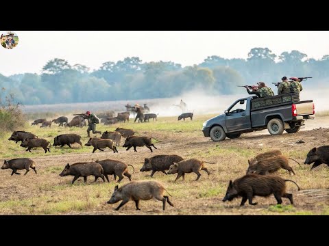 Large Scale Wild Boar Hunt Unexpectedly There Were So Many