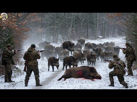 Leader Of Wild Boar Was Defeated Whole Herd Panicked Farmer