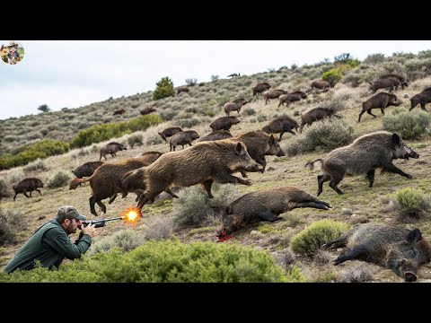 Wild Boar Rampage on Mountainside Wild Boars Are Fast But