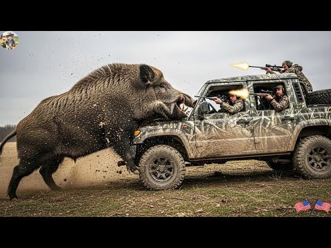 UNBELIEVABLE Crazy Wild Boar Monster Attacked Our Car Head