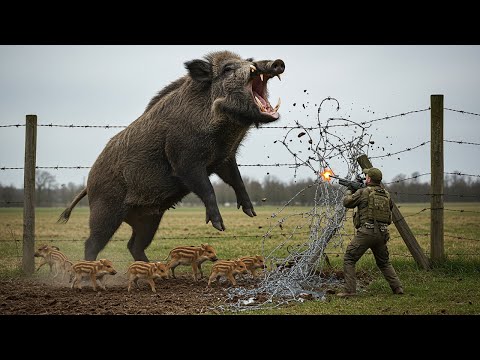 Giant Wild Boars Attack They Destroy Farm On Harvest Day
