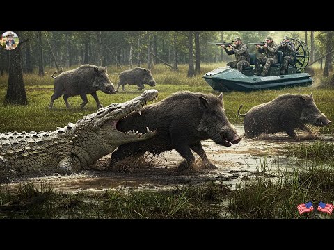Hunting Wild Boars in a Swamp Full of Dangers Dramatic