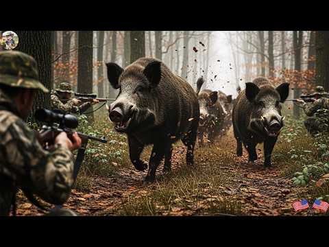 Ambush In Jungle Farmers Surround And Trap 169 Wild Boars