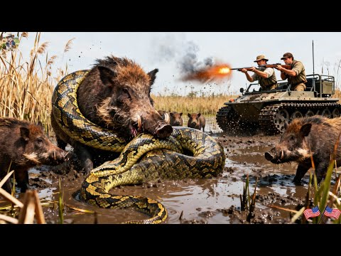Swamp Under Siege Wild Boars Destroy Everything in Their