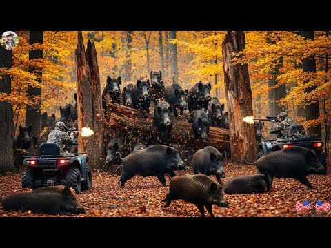 SHOCKING Wild Boar Chase Wild Boar Suddenly Turns Back To