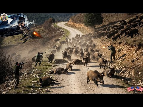 UNBELIEVABLE Helicopter Hunting Unexpected Method