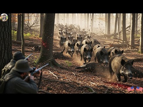 Largest Herd of Wild Boars Discovered Best Footage Farmer