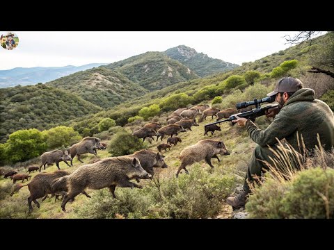 Wild Boar Invasion Sniper Shots From Above Neatly Take Down