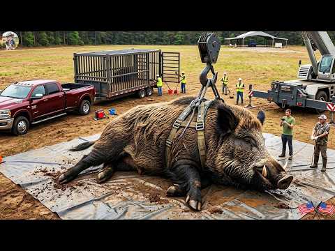 What Fell into My Trap Unimaginable Size A Giant Wild Boar