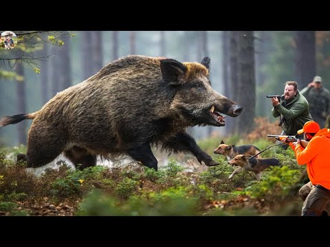 Thrilling Encountering A Wild Boar Monster Farmer And Hound