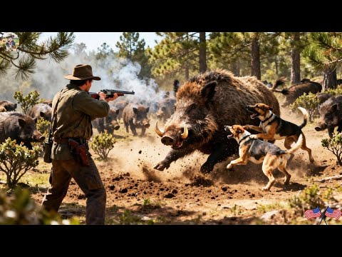 TOO DANGEROUS Wild Boar Suddenly Attacks Hunter Fights Back