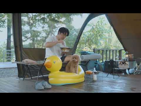 35 Solo Camping in Hot Summer with My Dog Cozy Relaxing in