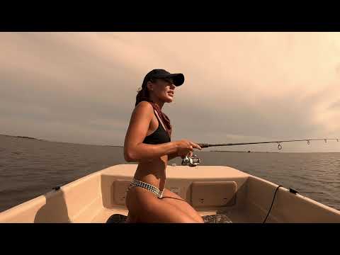 Speckled Trout Outer Banks sound fishing evening on the