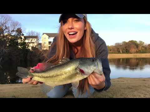 CATCHING WINTER BASS Bank Fishing KISS AND RELEASE