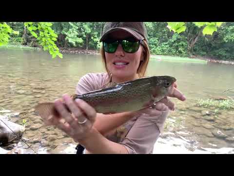 Fishing the River for Trout 6 AM in the RAIN Catch Clean