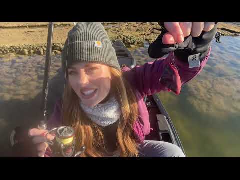 SOLO Exploring in Canoe before Snowstorm Fishing w Deer