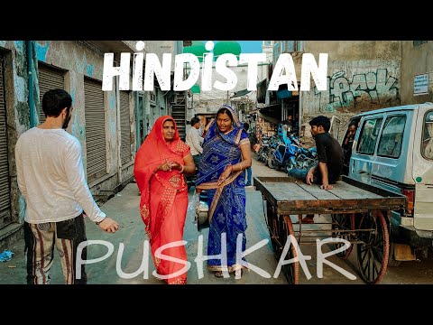 PUSHKAR Hindistan da bir İSRAİL kasabası Hippi Cenneti