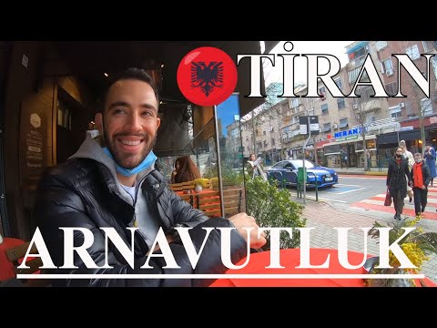 ARNAVUTLUK Başkenti TİRAN Sokakları BALKANLAR 2021