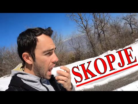 ÜSKÜP MAKEDONYA KARLI VODNO dağına çıkıyoruz