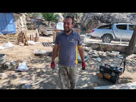 Köy Evinde Büyük Değişim Duvarları Taşla Kaplıyoruz