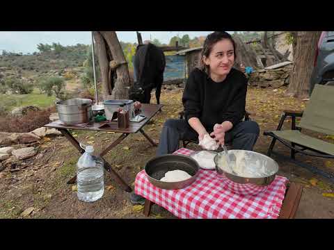 TAŞ EVİMİZİN BAHÇESİNDE KAMP KÖYDE 2 GÜN KÖY EVİ KAMP
