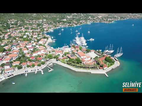 DRONE İLE MARMARİS 2023 TURUNÇ SELİMİYE DİŞLİCE ADASI