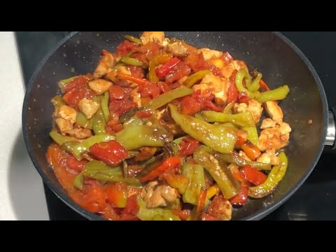 Aşırı kolay tarif biberli tavuklu kızartma Bu yemek rekor