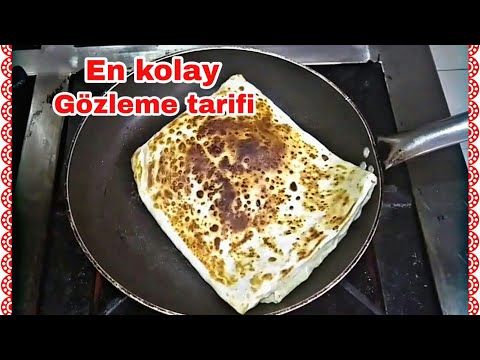 Gözleme tarifi misafirineTavada gözleme hazır