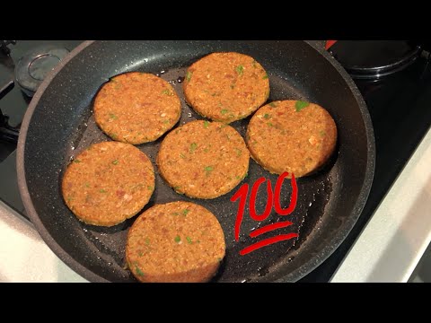 Evde Her gün Yapar Olduk bu köfteyi iki bardak bulgur varsa