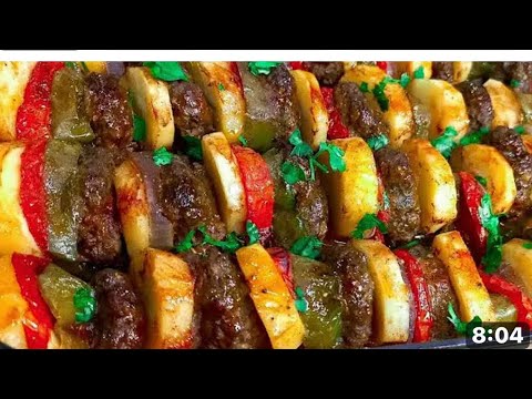YARIM KİLO KIYMA İLE BİR TEPSİ DOLUSU AKŞAM YEMEĞİ FIRINDA