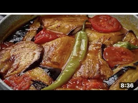 Patlıcanı BOŞA Kızartma yağ derdi yok kızartma yok Patlıcan