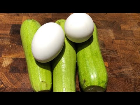 KABAK HİÇ BU KADAR LEZZETLİ OLMADI İKİ KABAK İKİ YUMURTA