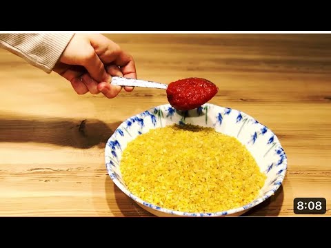 Evde Her gün Yapar Olduk bu köfteyi bir bardak bulgur varsa