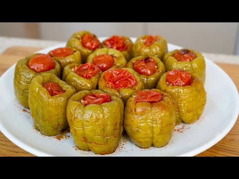 BİBER DOLMAYA ASLA SALÇA KOYMA FARKI GÖR YİYENLER TADINA