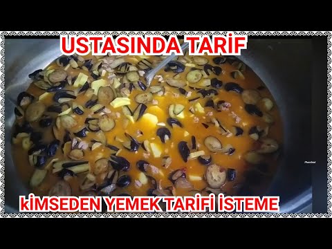 Patlıcan dan patates den Bi yemek yaptım komşular kapıya