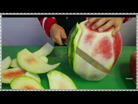 karpuzu birde böyle DENE Yaz tabağı yemekten öncemi sonramı